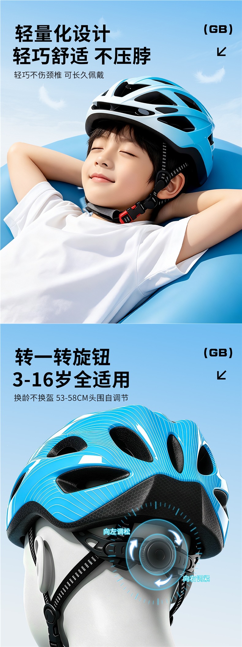 RXL-Children's Bicycle Helmet Riding Gear for Boys and Girls Mountain Bike Youth Safety Half Helmet