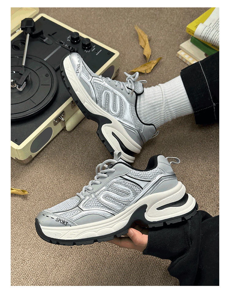Women's Thick Soled Casual Sports Shoes Versatile Platform Style_voghion.com