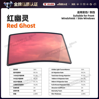 Film, Automotive Film - 152m-17m-front-block-size-red-ghost