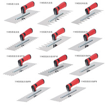 厂家批发锯齿不锈钢抹泥刀瓦工带齿抹子刮灰板抹灰铺瓷砖工具定制