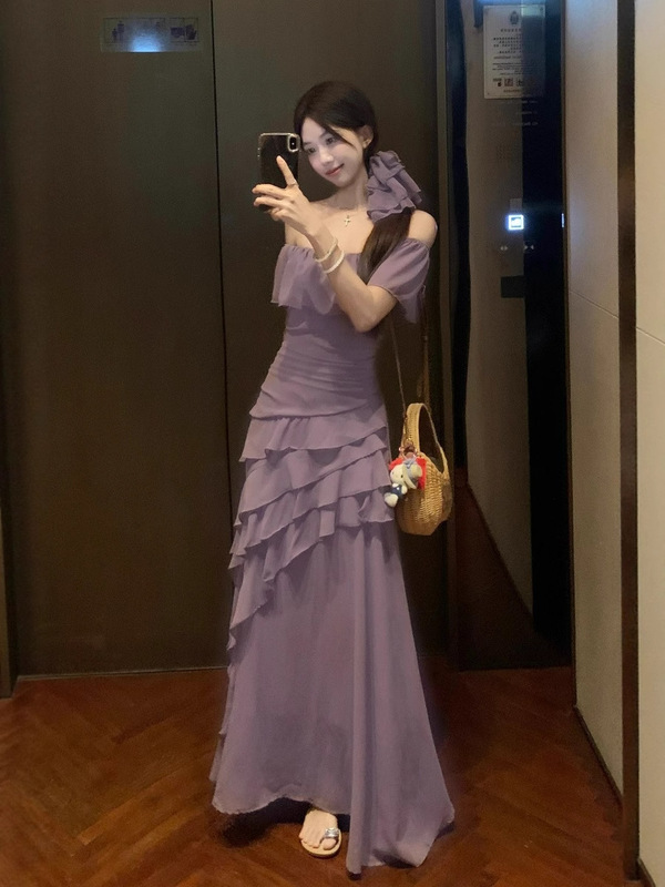 大码女装夏季版型显瘦的仙女裙微胖大码和一般不规则气质连衣裙|undefined