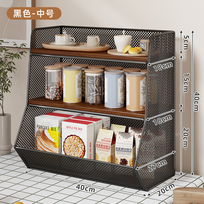デスクトップ収納ラックデスクトップ多層収納と整理ラックホームスナックラックダイニングテーブル収納ラックオフィスデスクティーカップラック|undefined