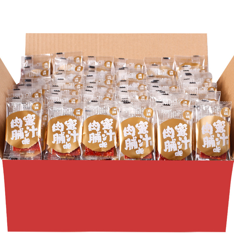 Jingjiang dried pork jerky independent small package specialty 30 packets bulk gift bag hand-torn honey flavor snack