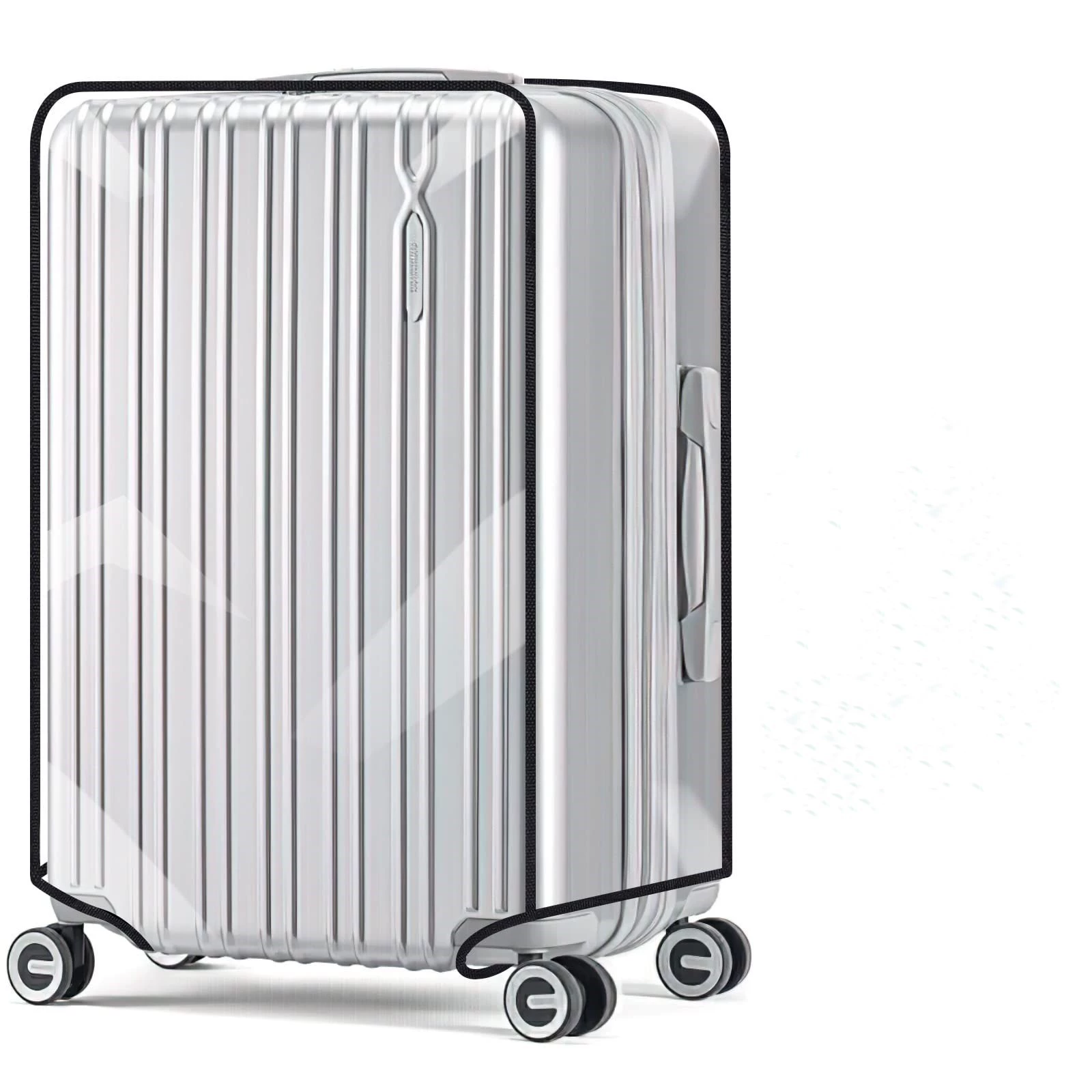Wear-resistant transparent waterproof suitcase, protective case PVC, increased thickness