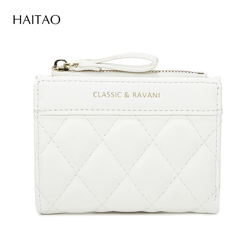 2025 primavera nueva Europa y los Estados Unidos nueva billetera en mujeres corta cremallera de diamante bordado moda alta 20% de descuento