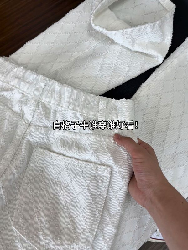高街vibe菱格牛仔裤男小众提花设计感直筒美式cleanfit微喇长裤子|undefined