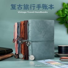 A5现货鹿头笔记本子绑带复古商务记事本办公日记本可加印LOGO批发