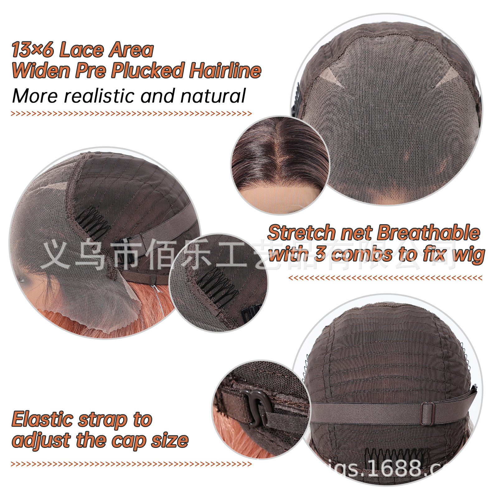 13 * 6 pelucas de encaje de gran área de la cabeza rosa teñido gradualmente largo cabello recto en Europa y los Estados Unidos venta caliente wiglace de cabeza completa image 4