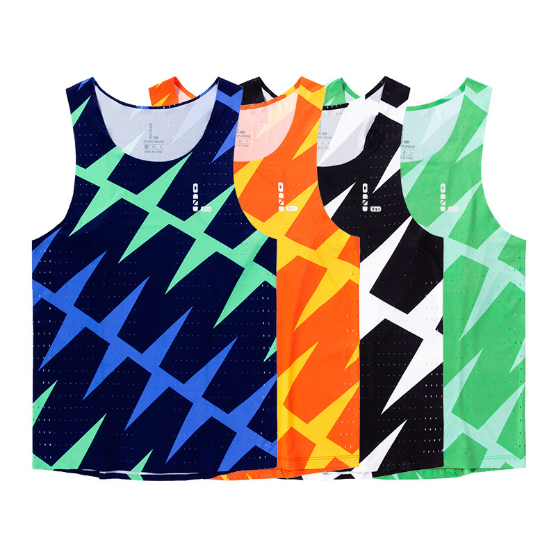 Zero Resistance Professional Marathon Vest Men's Track and Field Running Ultra Light Quick Dry Breathable Racing Training Competition Clothing Zero Resistance Professional Marathon Vest Men's Track and Field Running Ultra Light Quick Dry Breathable Racing Training Competition Clothing