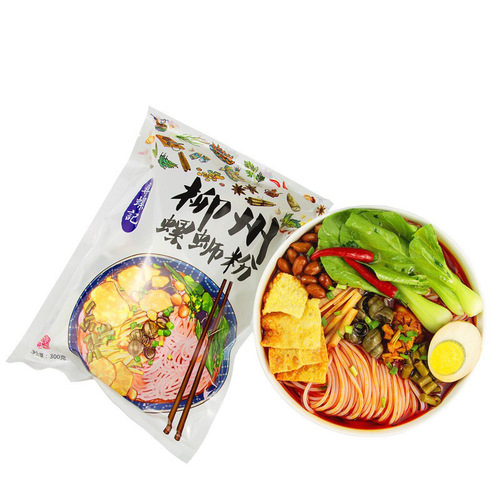 Xunluoji Luosifen 300g*5 Pack, Guangxi Specialty Liuzhou Luosifen, Sour and Spicy Noodles, Instant Noodles, Wholesale