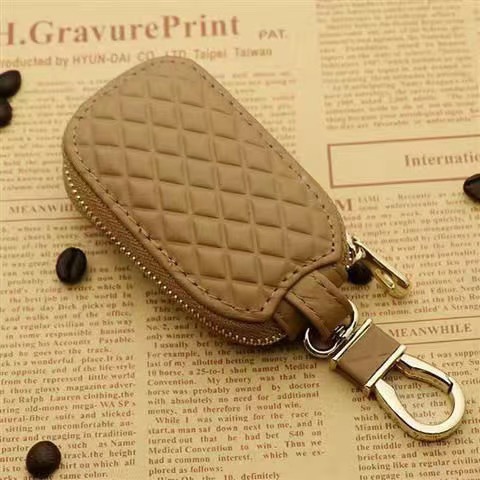 Genuine Leather Universal Car Key Bag Universal Men's and Women's Car Remote Control Protective Cover Korean Personalized Keychain