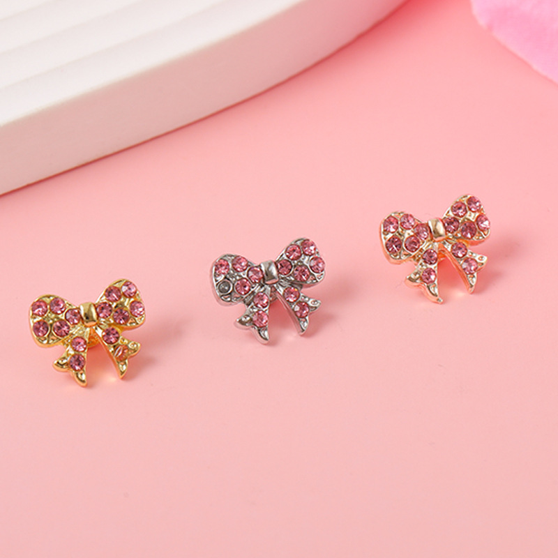 Hebilla decorativa con diamantes y lazo para correa de silicona de Apple Watch, accesorio personalizado