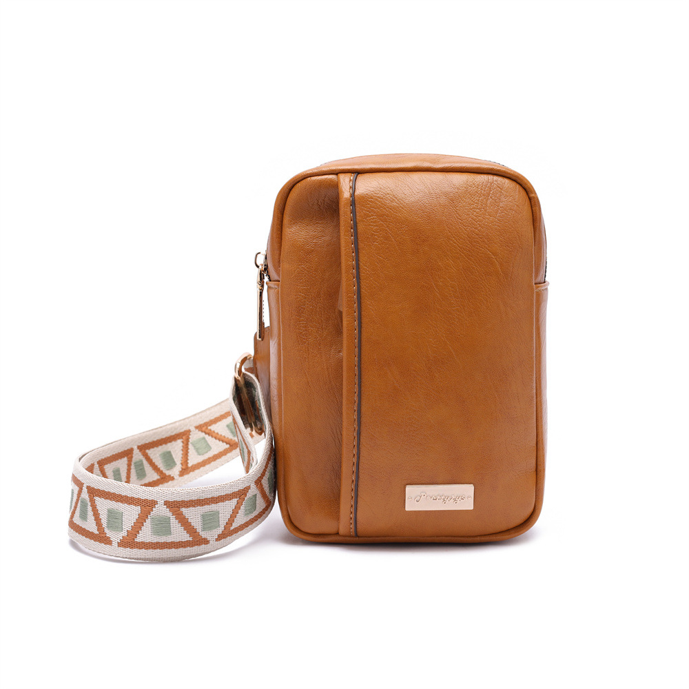 Prettyzys bolso de pecho para mujer bolso de mensajero de cuero PU de moda casual al por mayor bolso de teléfono móvil de viaje bolso de hombro