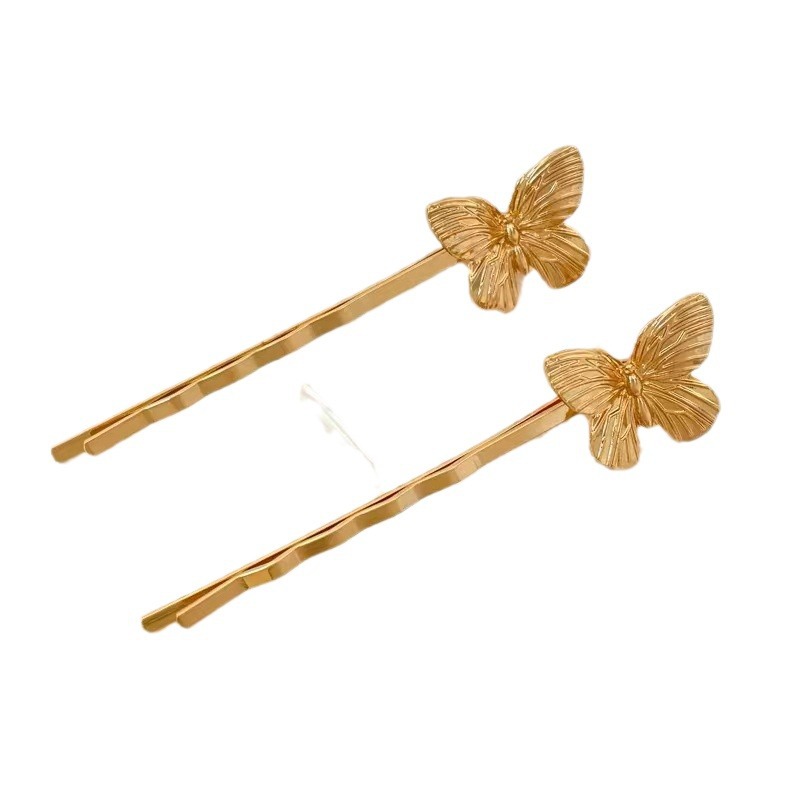 Golden small hair accessory