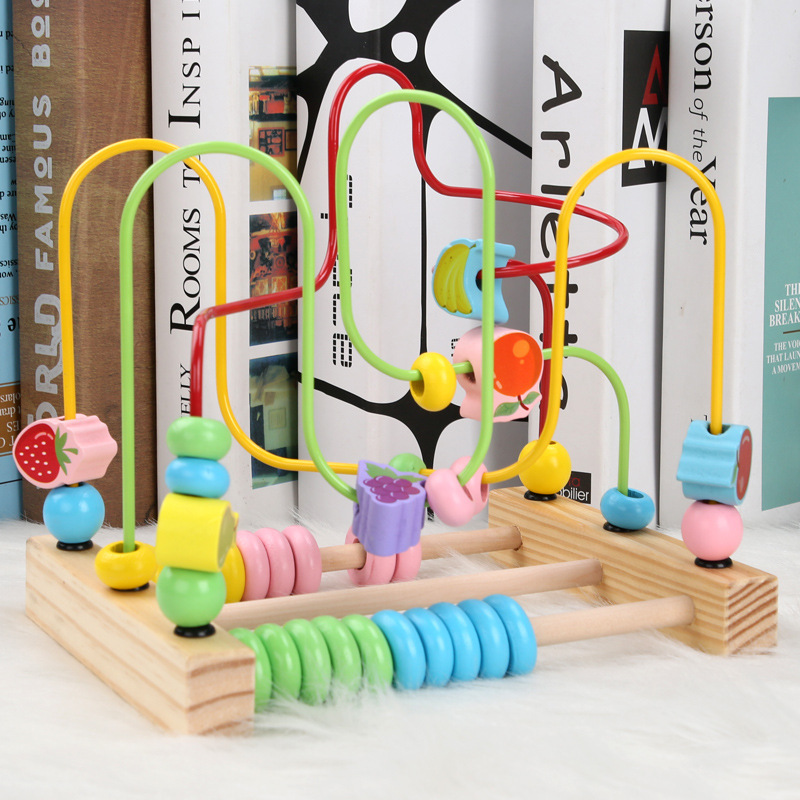 Mm-cuentas de fruta de tres líneas