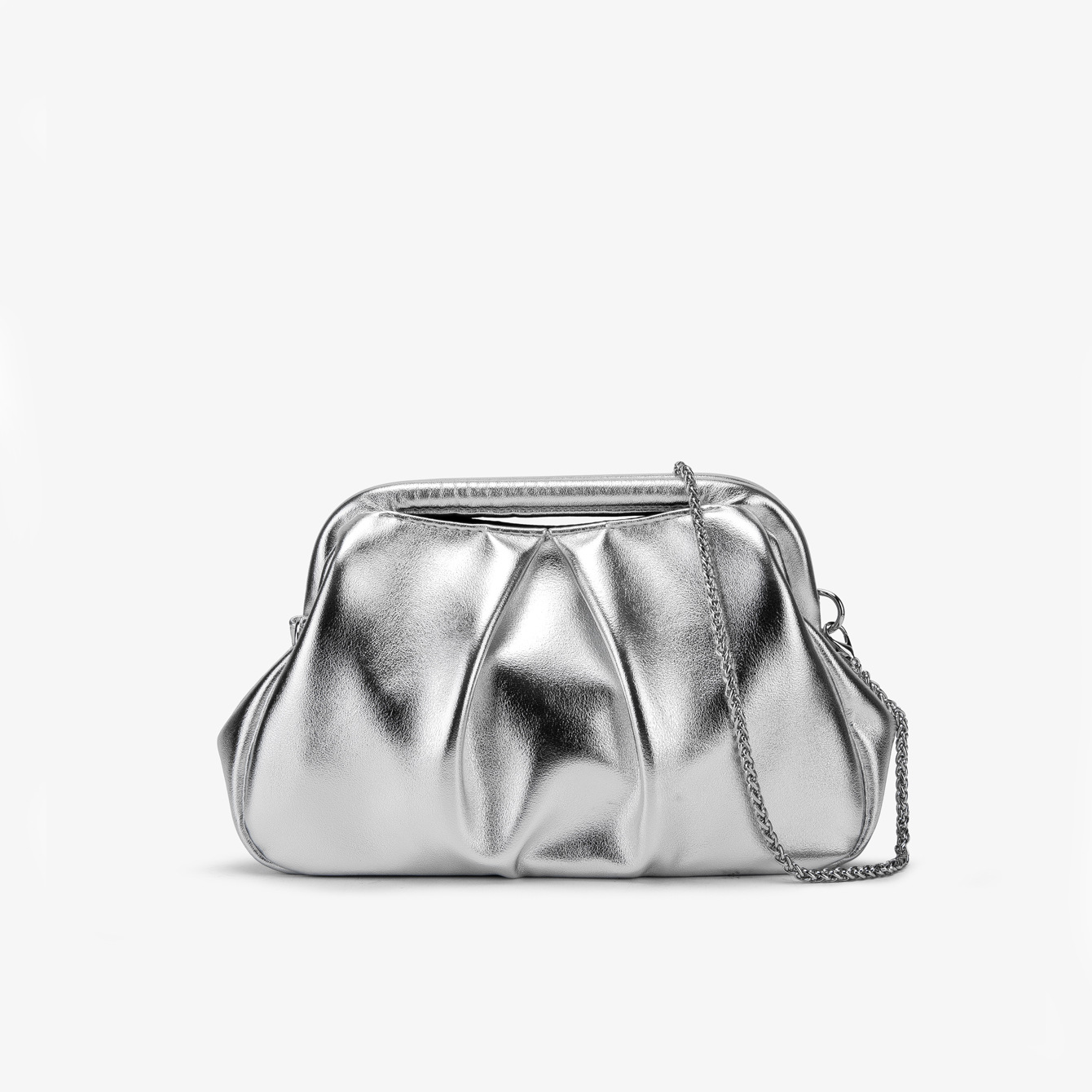 2025 New Cross-Border Women's Chain Shoulder Crossbody Bag Clasp Evening Clutch Gold Handbag - Thumbnail 5