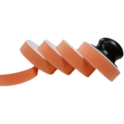 Car manual waxing handle set solid wax emulsion with 3-inch polishing wax sponge disc manual waxing tool