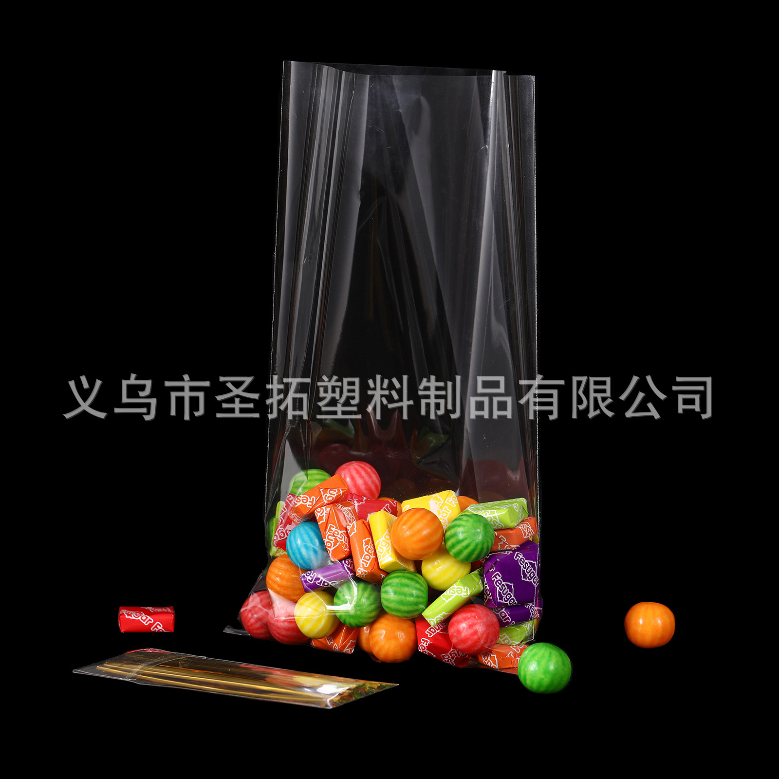 Bolsas transparentes transfronterizas de palomitas de maíz de frutas y verduras bolsas de preservación desechables bolsas de dulces de color al por mayor