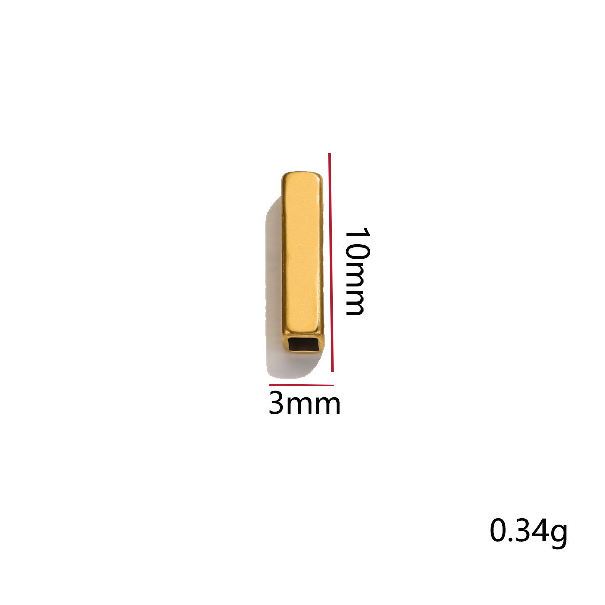 Accesorios de bricolaje hechos a mano cuerda trenzada con cuentas de material de joyería rectangular con cuentas simple todo fósforo étnico con cuentas