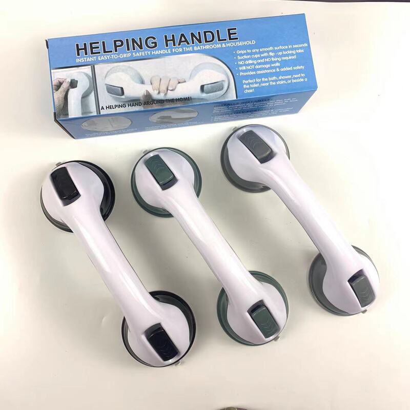 in stock bathroom handrail anti-fall cross-border suction cup non-slip doors and windows plastic suction cup handle non-perforated armrest shower room