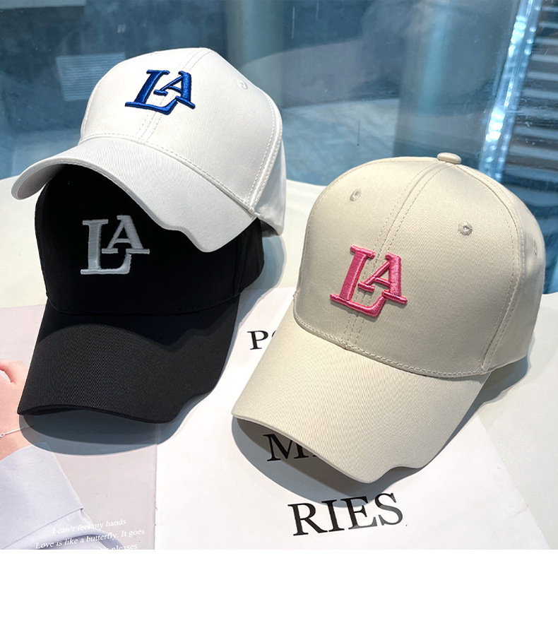 Bestickte Baseballcap Für Damen Und Herren Mit Wellenkrempe_voghion.com