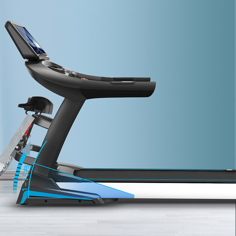 Caminadora eléctrica para interiores para uso doméstico con pantalla grande, WIFI inteligente, absorción de impactos, equipo de fitness plegable, conectividad inteligente