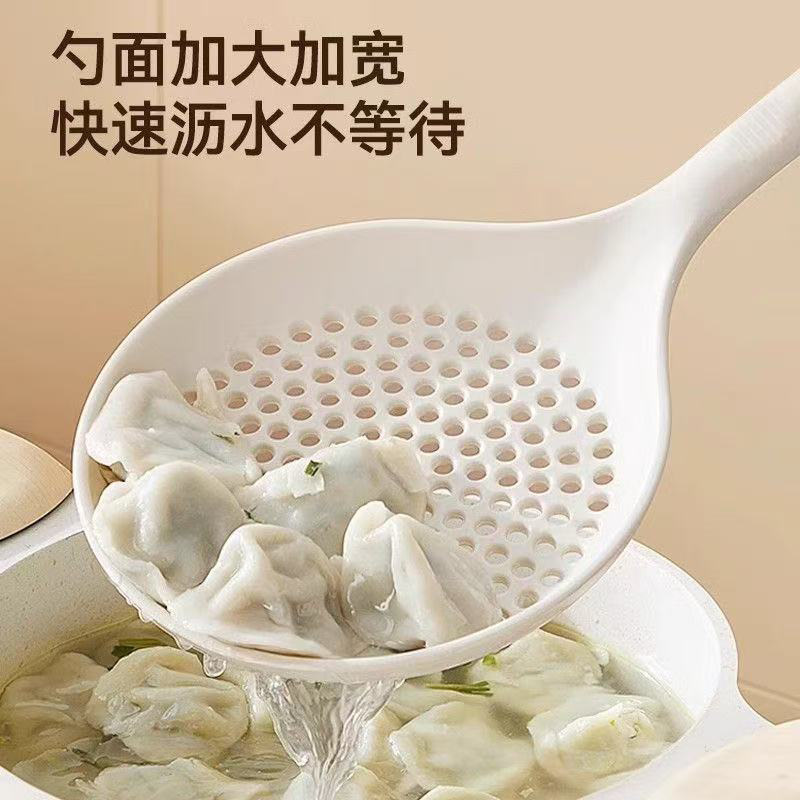 Grado alimenticio silicona gran cucharada doméstica resistente a altas temperaturas fugas de pesca de fideos fugas de frio