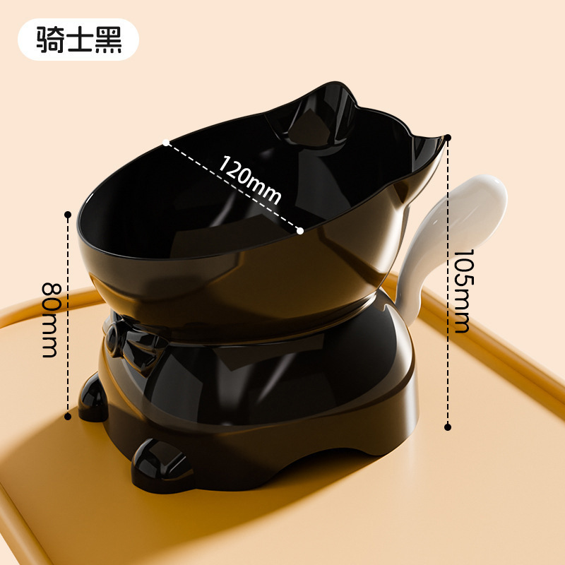 猫碗斜口护颈猫食盆脚猫咪饭碗水碗防打翻斜口猫碗不锈钢猫碗|undefined