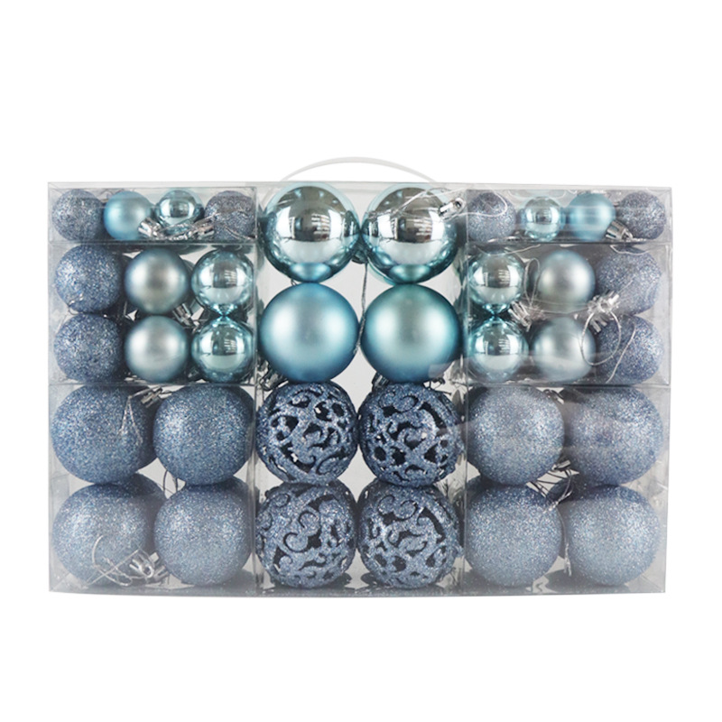 Ventas Directas de fábrica 3/4/6cm100pcs BOLA DE Navidad caja de regalo traje de galvanoplastia Bola de plástico hueco decoración de la Navidad