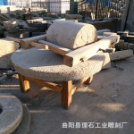 批发石碾子老石磨农村老石器旧磨盘景区园林装饰摆件大碾盘石磙