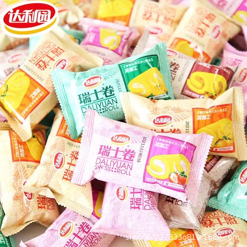 达利园瑞士卷 草莓味 香橙味 香蕉味5斤散装称重