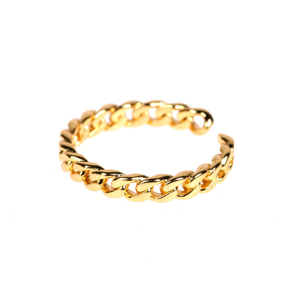 simple glossy metal open ring