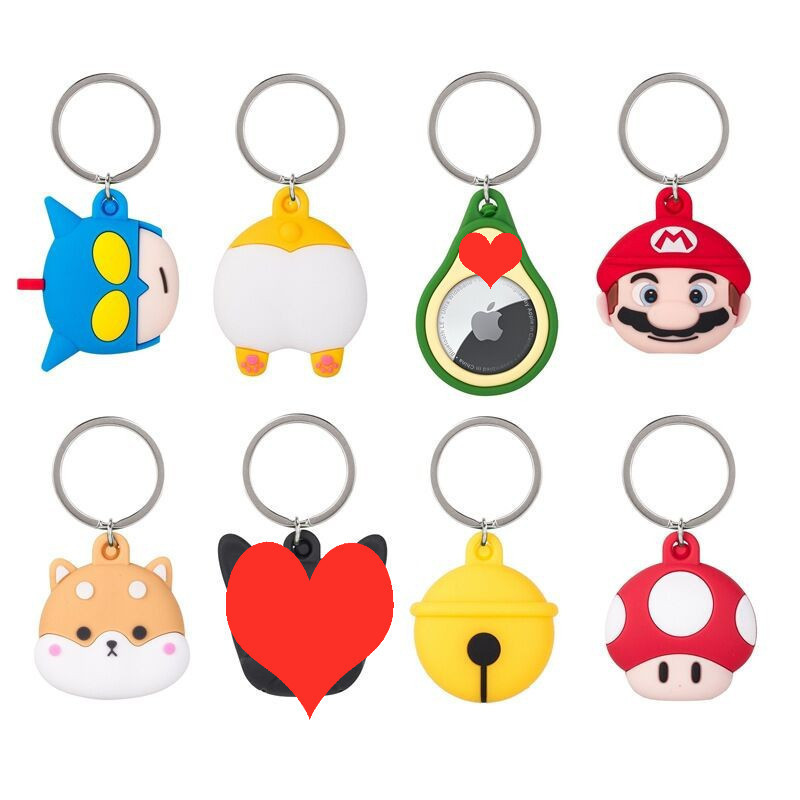 For airtag tracker protective case PVC locator protective case cartoon PVC tracker protective case