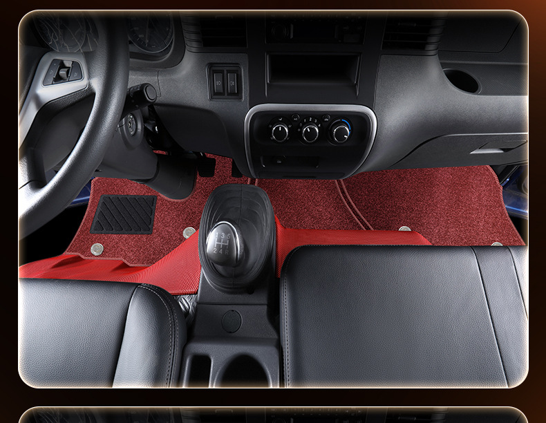 JAC Junling V5 TPE floor mats, full coverage, specialized for truck cabs, TPE floor mats for the front row, complete modification kit