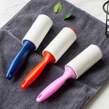 亚马逊粘毛器直柄沾毛滚筒可撕式纸黏毛毡毛替换卷纸衣服除毛神器