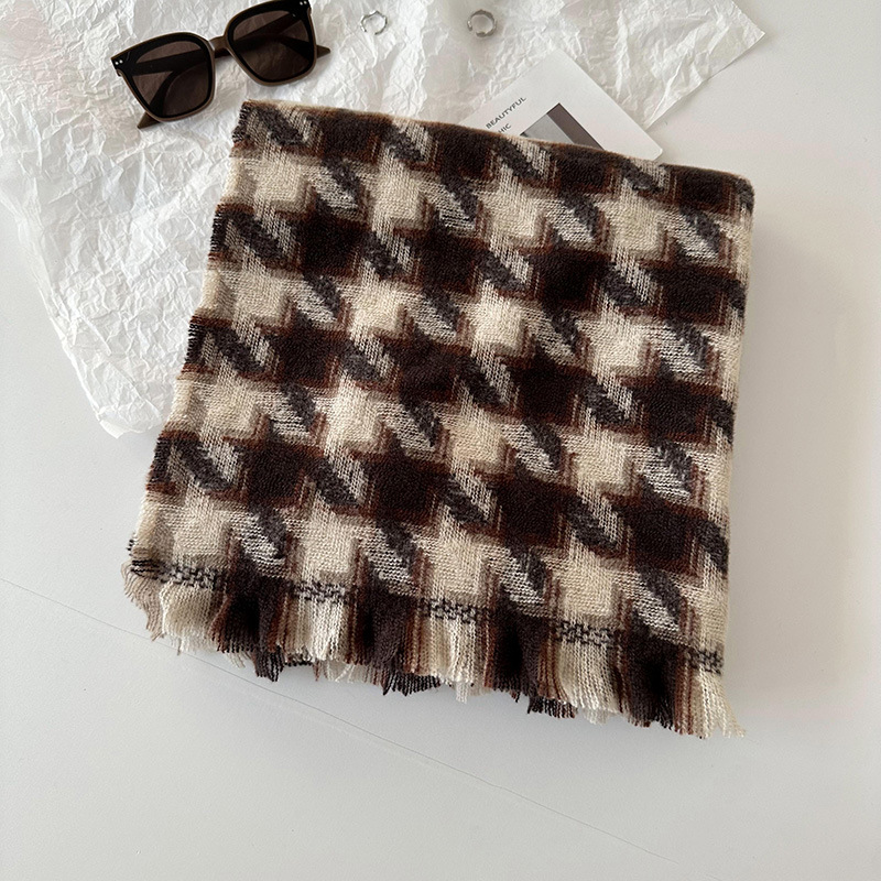 Bufandas de cachemira de imitación de mujeres 2025 invierno de alta calidad espesa alargada bufandas de cuadrilátero caliente bufandas de cuello cubierta chal