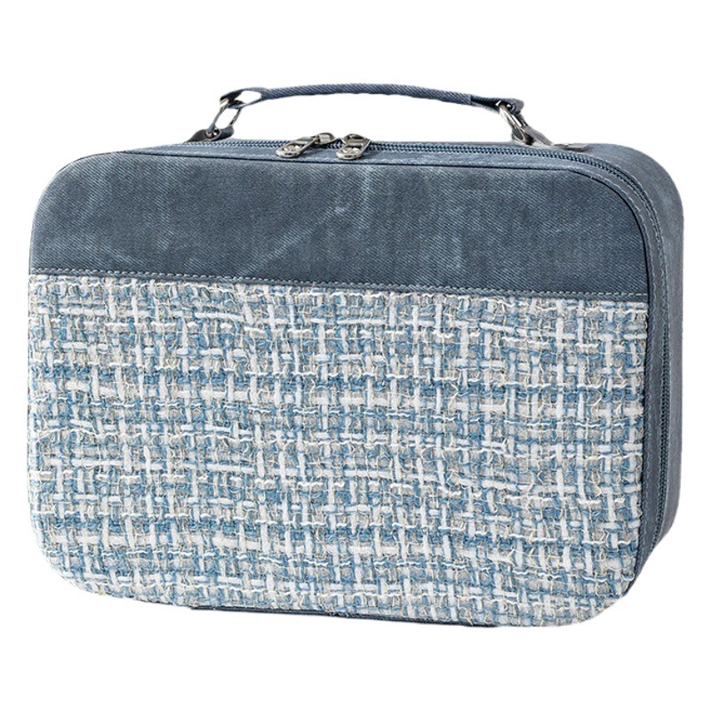 Venta directa de fábrica Chanel estilo cosmético caso las mujeres gran capacidad alto sentido Internet celebridad bolsa almacenamiento portátil multifuncional maleta