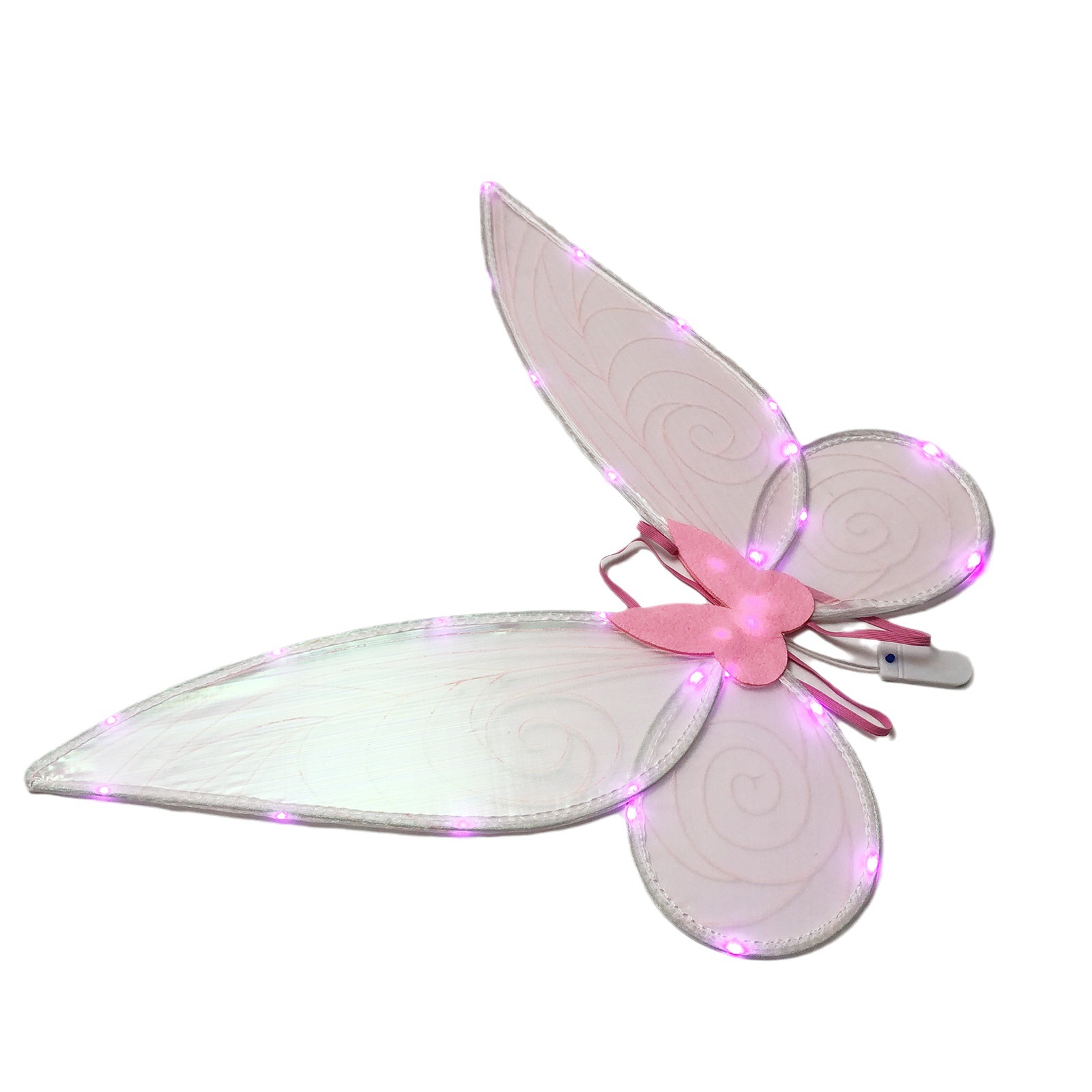 Amazon crossover niños adultos decoración con alas de luz Halloween adultos niños espalda con alas de luz intermitente