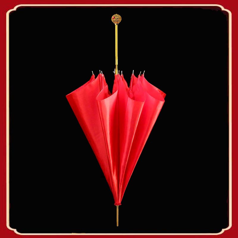 Boda paraguas rojo paraguas de la boda festivo boda novia paraguas simple mango largo estilo antiguo boda chino paraguas rojo paraguas de la boda