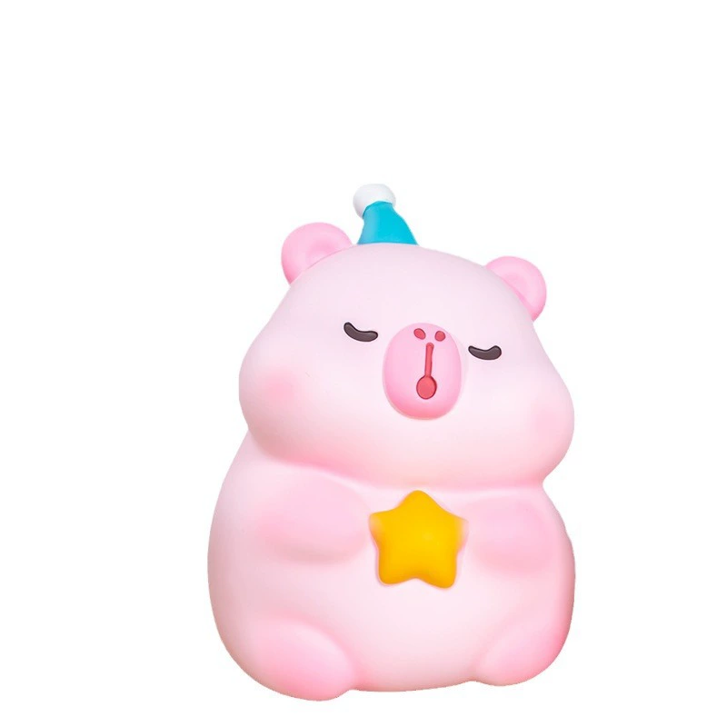 Creative cartoon cute table piggy bank plastic, children's decorations