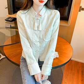新中式国风短外套上衣女春秋季新款新品感女士装小香风潮百搭新品
