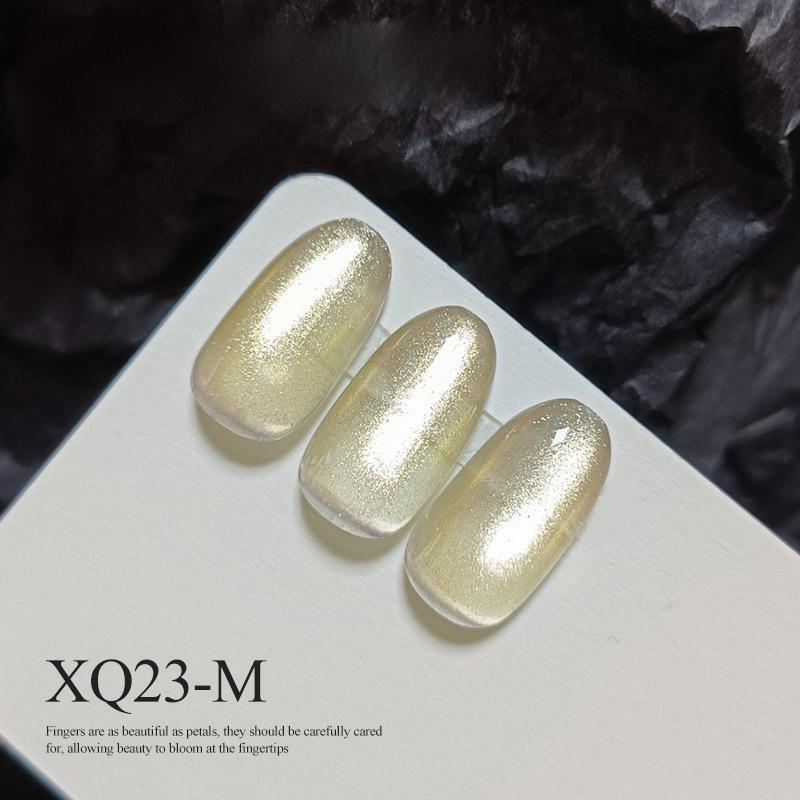 新款16色星光乐园猫眼甲油胶套装美甲店专用玻璃珠猫眼美甲光疗胶|undefined