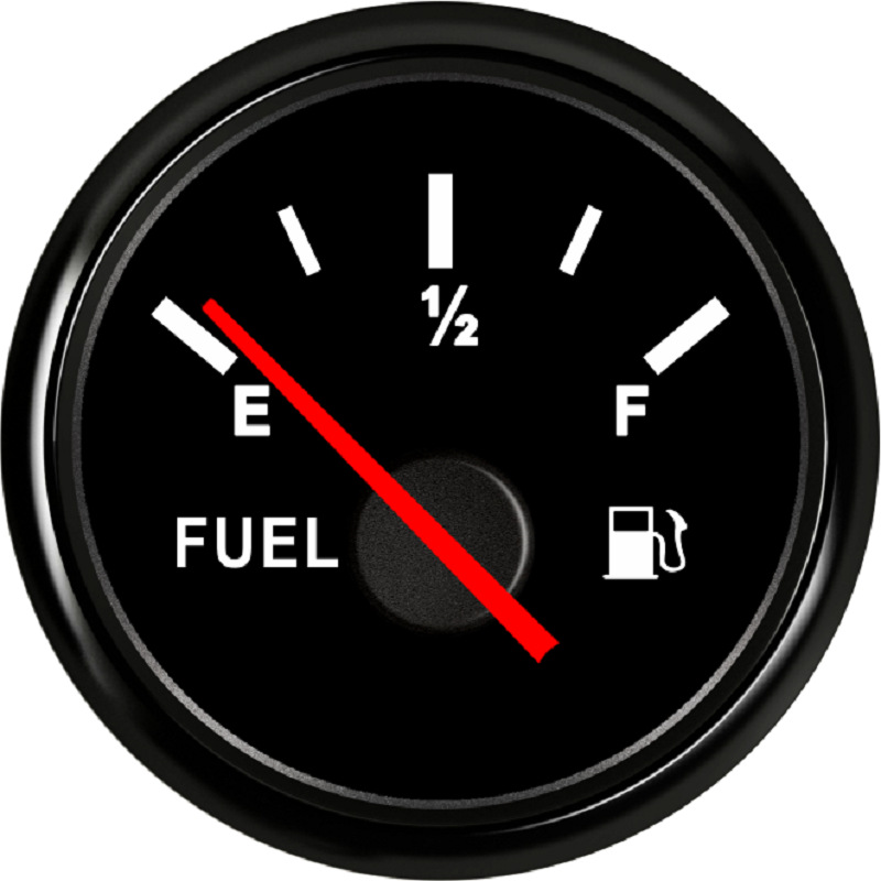 ELING – automobile instrument Gauge 52mm Pointer - black-frame-black-background-pointer-0-190o