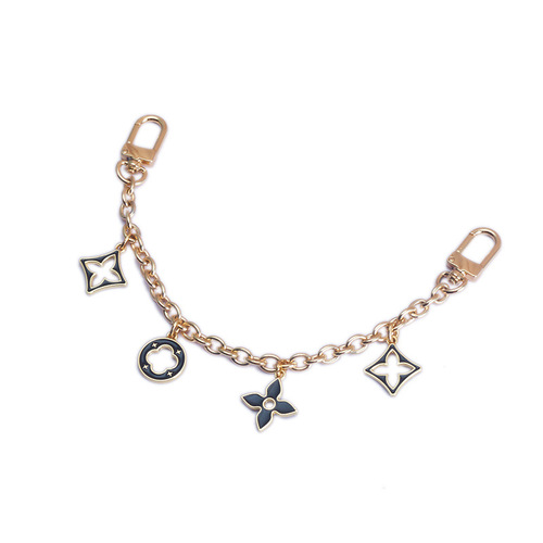 Bag Strap Conversion Pendant Chain Decorative Chain Metal Strap Bag Chain Old Flower Black and White Shoulder Strap Luggage Hardware Accessories