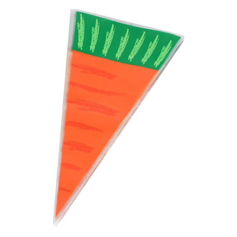 Bolsa de embalaje para hornear Impresión de triángulo de embalaje turrón galleta bolsa de caramelo bolsa de triángulo de zanahoria