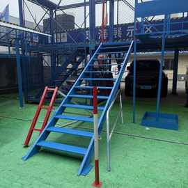 基坑安全爬梯批发 建筑工地施工上下安全爬梯基坑防护斜直梯