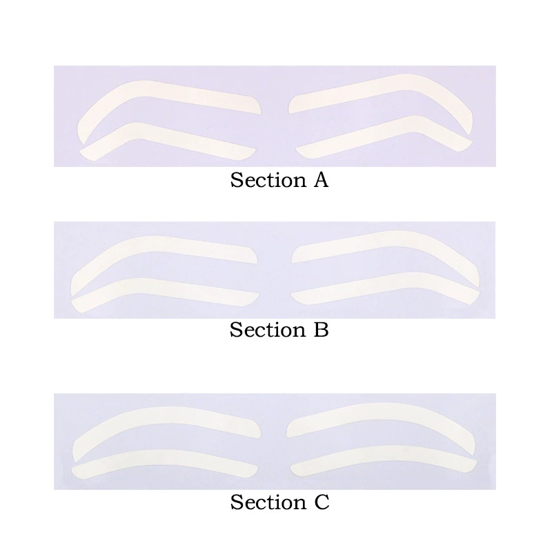 Татуировка Одноразовые татуировки для бровей Вспомогательные наклейки для макияжа