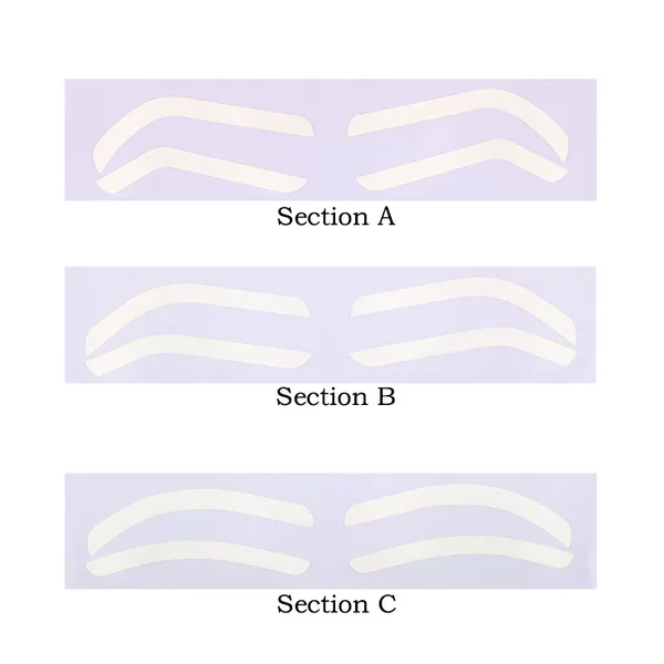 Embroidery Disposable Eyebrow Tattoo Auxiliary Sticker Makeup Positioning Eyebrow Painted Thrush Fixed-point Eyebrow Sticker Cross-border Explosive