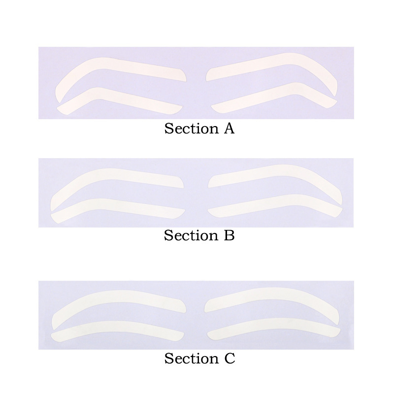 Embroidery Disposable Eyebrow Tattoo Auxiliary Sticker Makeup Positioning Eyebrow Painted Thrush Fixed-point Eyebrow Sticker Cross-border Explosive