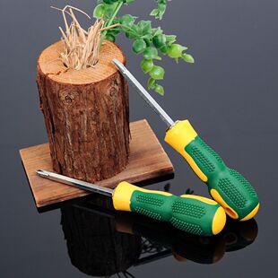 2 yuan department store wholesale 4 inch dual-purpose screwdriver massage handle Burr dual-purpose Cross flat screwdriver screwdriver Small Five